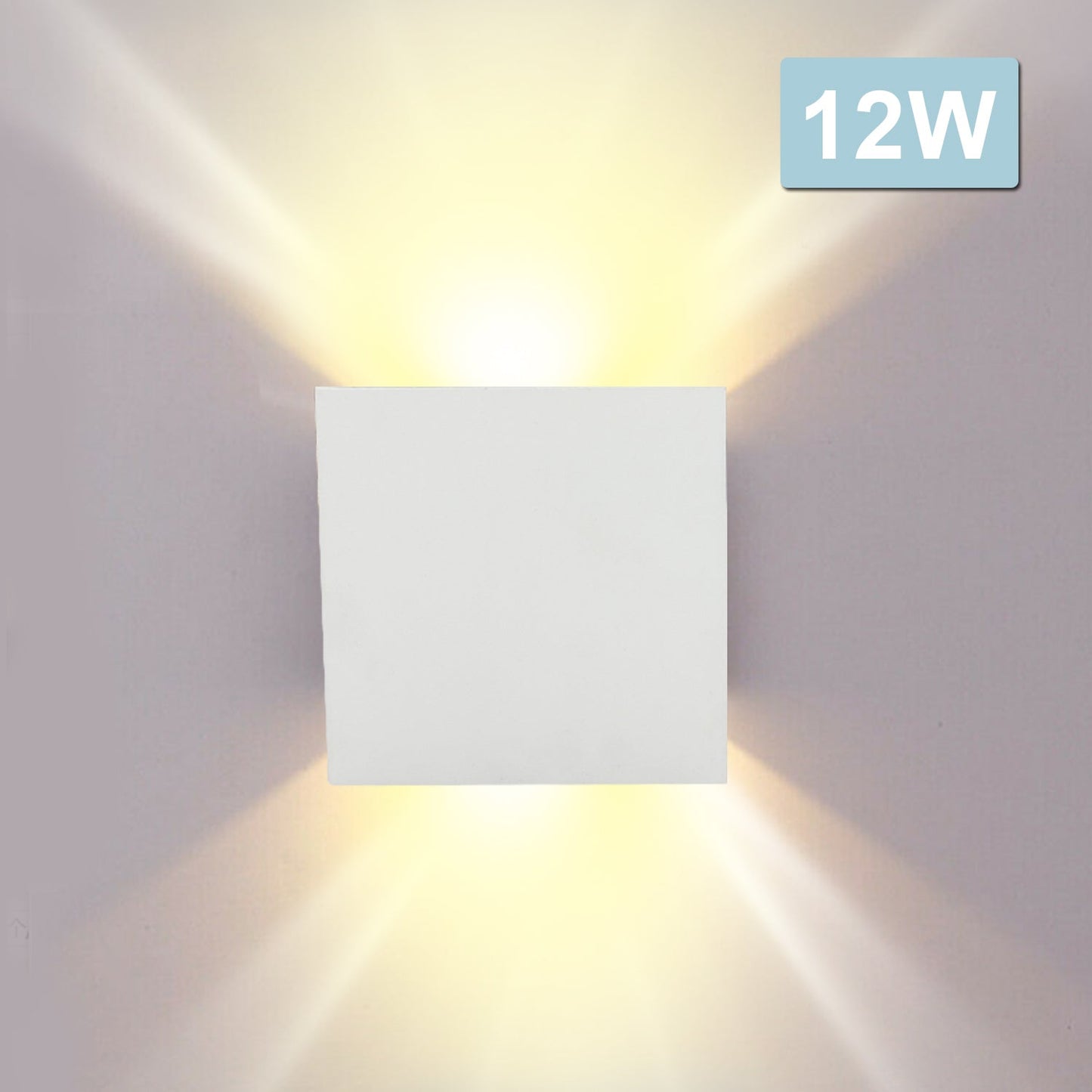 Hengda LED Wandlampe Effektleuchte IP65 Außen Up down Light Deko Wandleuchte 7W/12W