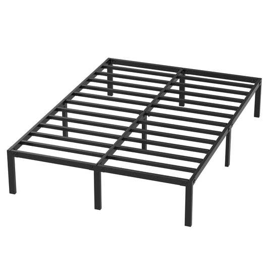 Hengda Doppelbett 140 x 200 cm, Bettgestell Bettrahmen 300 kg Statische Tragkraft