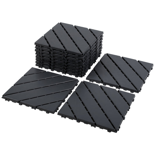 Hengda PP Terrassenfliesen mit Klicksystem 30x30cm, Bodenfliesen