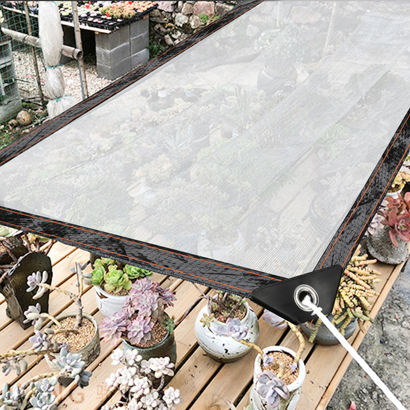 Hengda Abdeckplane Wasserdicht, Transparente Plane mit ösen und Seil, Gartenplane, für Terrasse Gewächshaus
