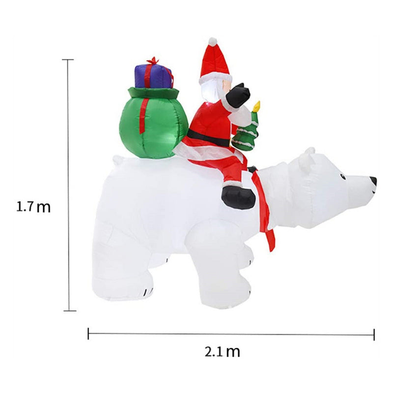 Hengda 1.6m-2.4m Weihnachtsmann Aufblasbarer Weihnachtsdekoration für Einkaufszentrum Dekoration Schneemann für Außen