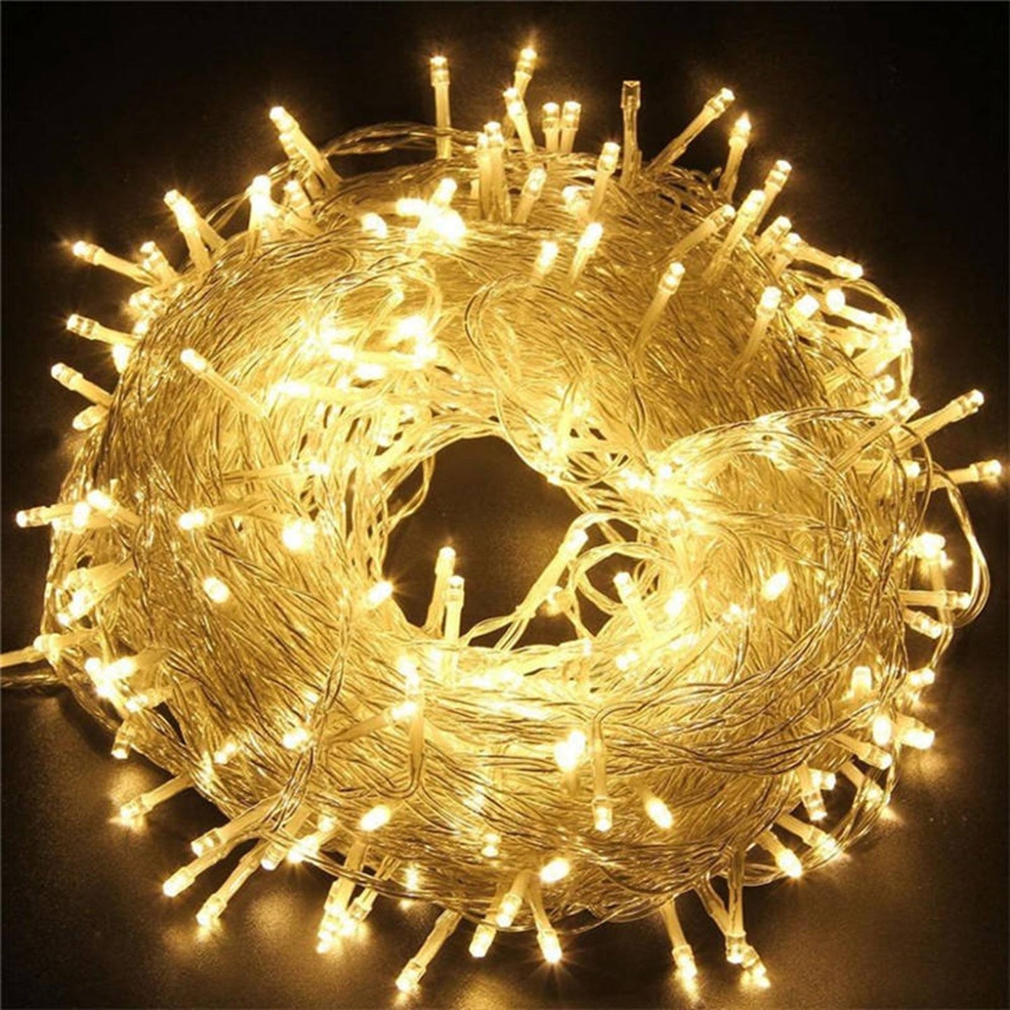 Hengda LED Lichterkette Warmweiß Kaltweiß Bunt Wasserdichte IP44 8 Modi Lichterkette für Party, Garten, Weihnachten