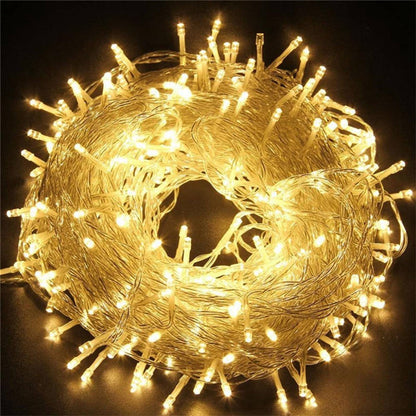 Hengda LED Lichterkette Warmweiß Kaltweiß Bunt Wasserdichte IP44 8 Modi Lichterkette für Party, Garten, Weihnachten