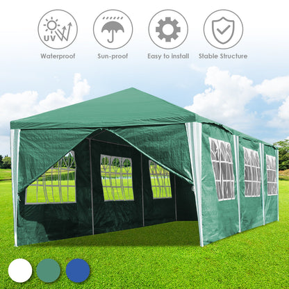 Hengda Gartenpavillon Partyzelt Pavillon Gartenzelt Hochzeit Festzelt 3x3-3x9m