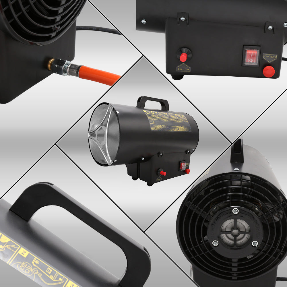 Hengda Gasheizgebläse Bauheizer Gas-Direktheizer 10-30kW Gasofen Gasheizer Heizkanone