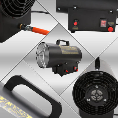Hengda Gasheizgebläse Bauheizer Gas-Direktheizer 10-30kW Gasofen Gasheizer Heizkanone