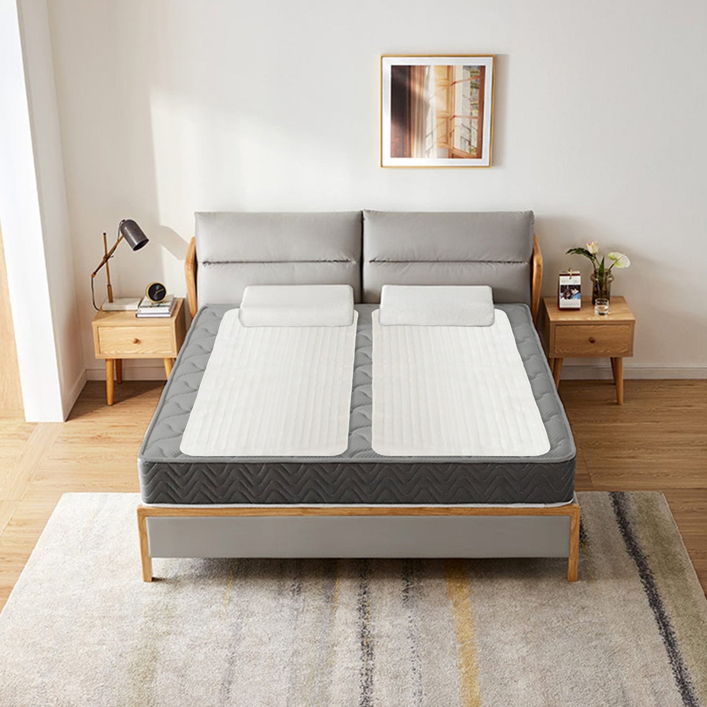 Hengda Wärmeunterbett 3 Temperaturstufen Heizdecke Abschaltautomatik 150 x 80 cm Matratzen Matratzenheizung