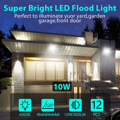 Hengda LED Strahler Außen, LED Fluter 10W-100W, LED Scheinwerfer Kaltweiß/Warmweiß, Aussenstrahler IP66 Wasserdicht (Kein Stecker)