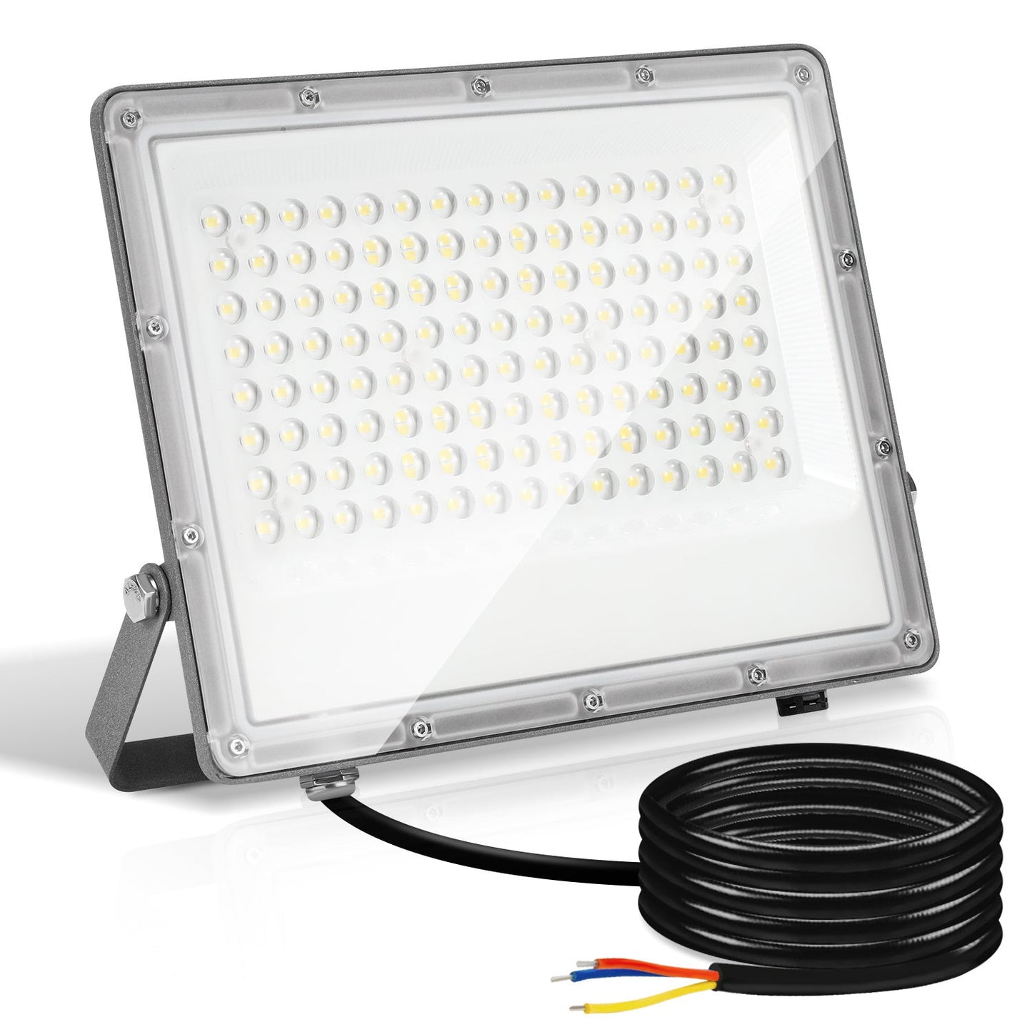 Hengda LED Strahler Außen 10–200W | LED Fluter 6000K Kaltweiß | IP65 Wasserdichter Außenstrahler mit 120° Abstrahlwinkel für Garten, Hof, Garage & Fassadenbeleuchtung (ohne Stecker)