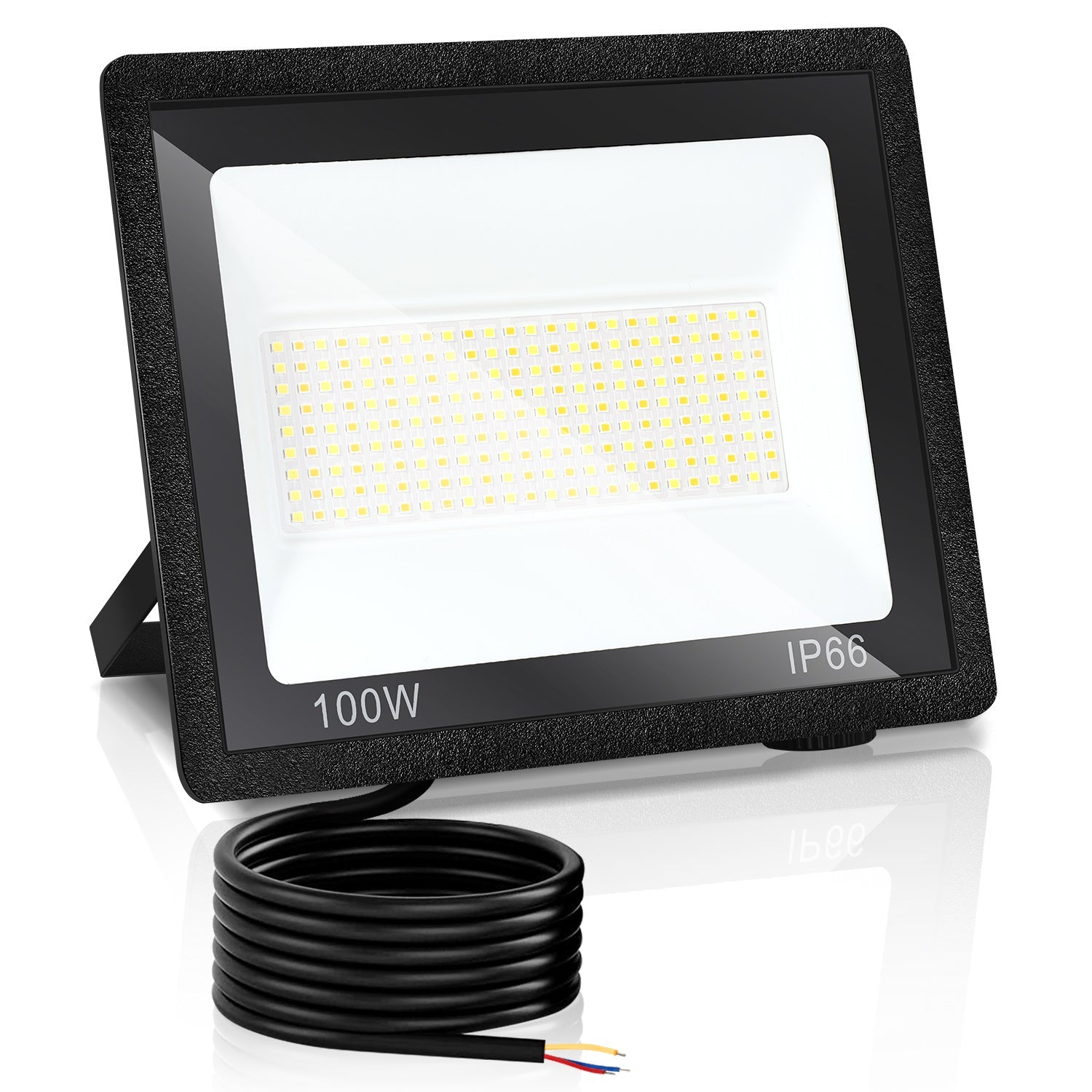 Hengda LED Strahler Außen Dimmbar, LED Fluter 3000K/4000K/6500K, IP66 Wasserdicht Scheinwerfer (kein Stecker)