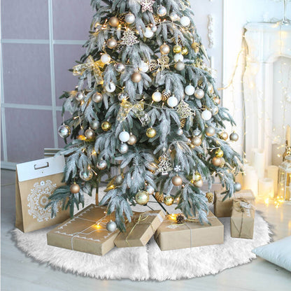 Hengda Weihnachtsbaumdecke Plüsch 78/90/122cm Weihnachtsbaumteppich Christbaumdecke