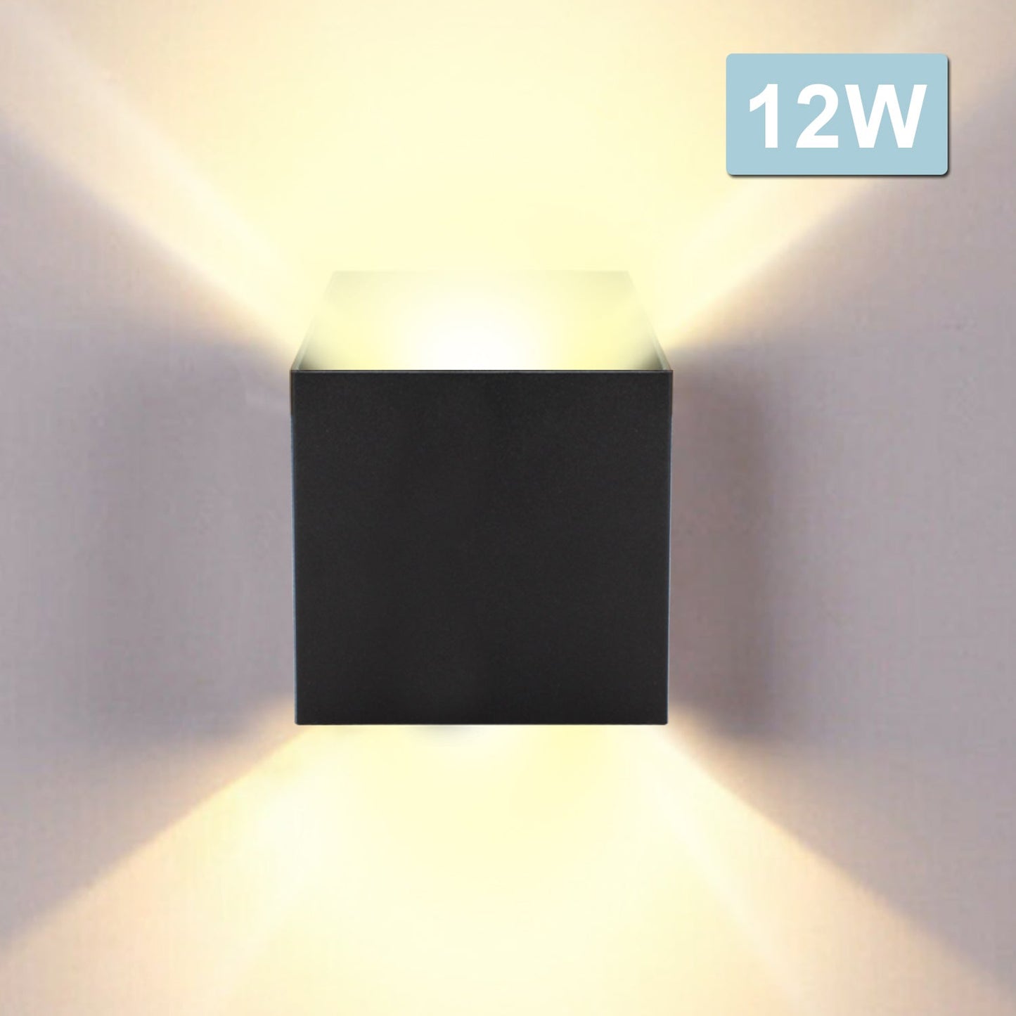 Hengda LED Wandlampe Effektleuchte IP65 Außen Up down Light Deko Wandleuchte 7W/12W