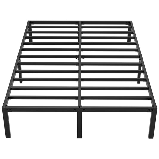 Hengda Doppelbett 140 x 200 cm, Bettgestell Bettrahmen 300 kg Statische Tragkraft