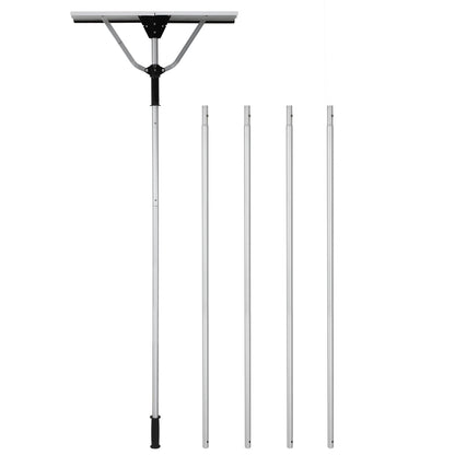 Hengda Photovoltaik Schneeschieber, Aluminium Schneeschaufel, Dachräumer, 196-636cm