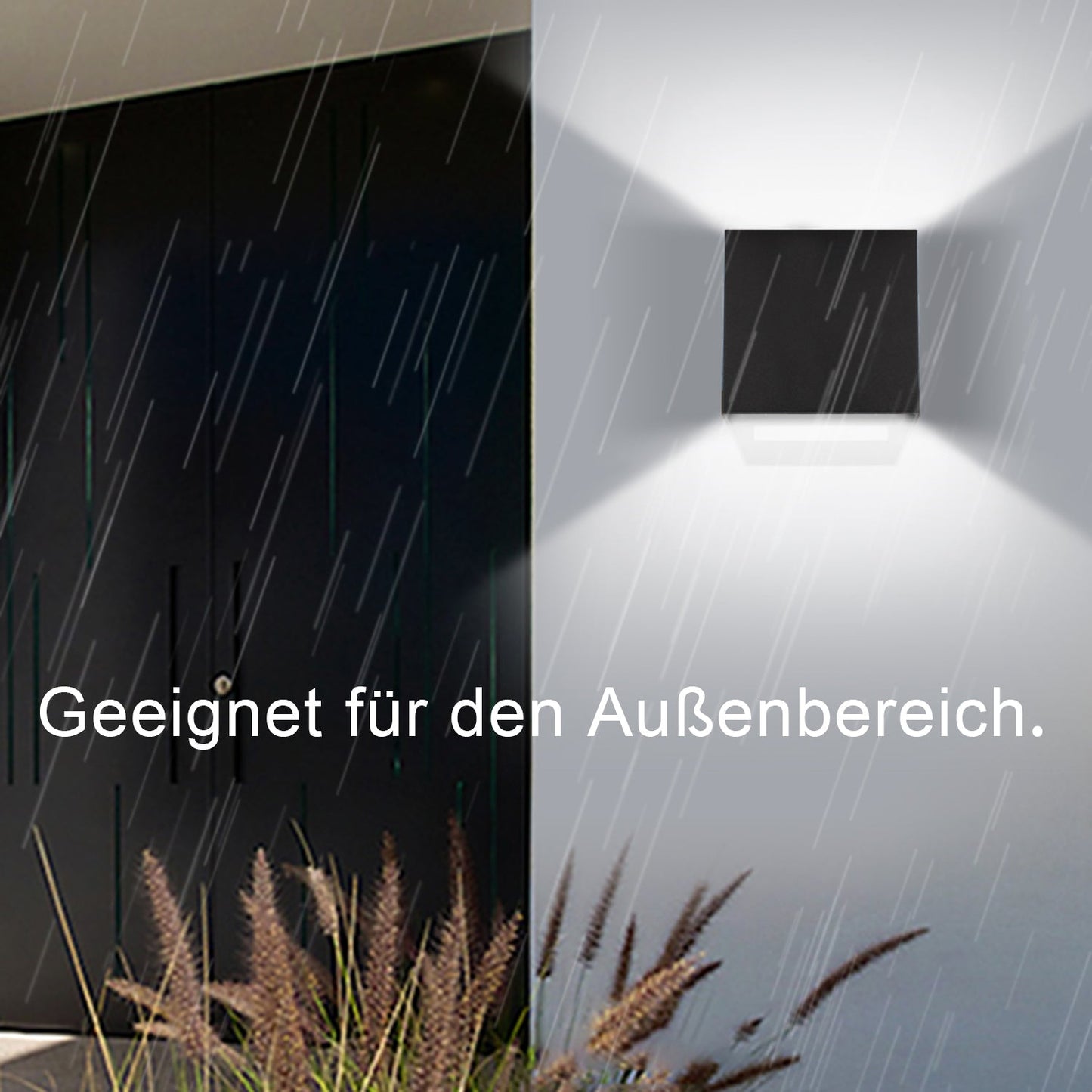 Hengda LED Wandlampe Effektleuchte IP65 Außen Up down Light Deko Wandleuchte 7W/12W