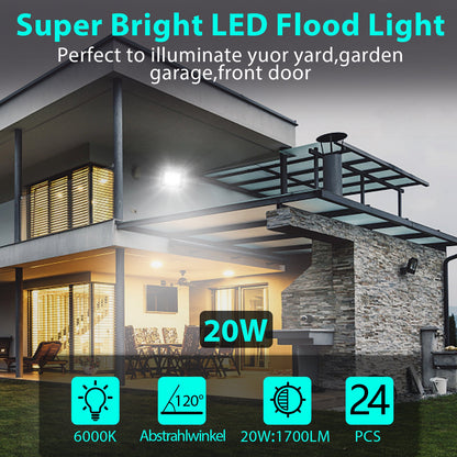 Hengda LED Strahler, 20/30/50/100W LED Fluter, Warmweiß/Kaltweiß Außenstrahler, IP66 Scheinwerfer (kein Stecker)