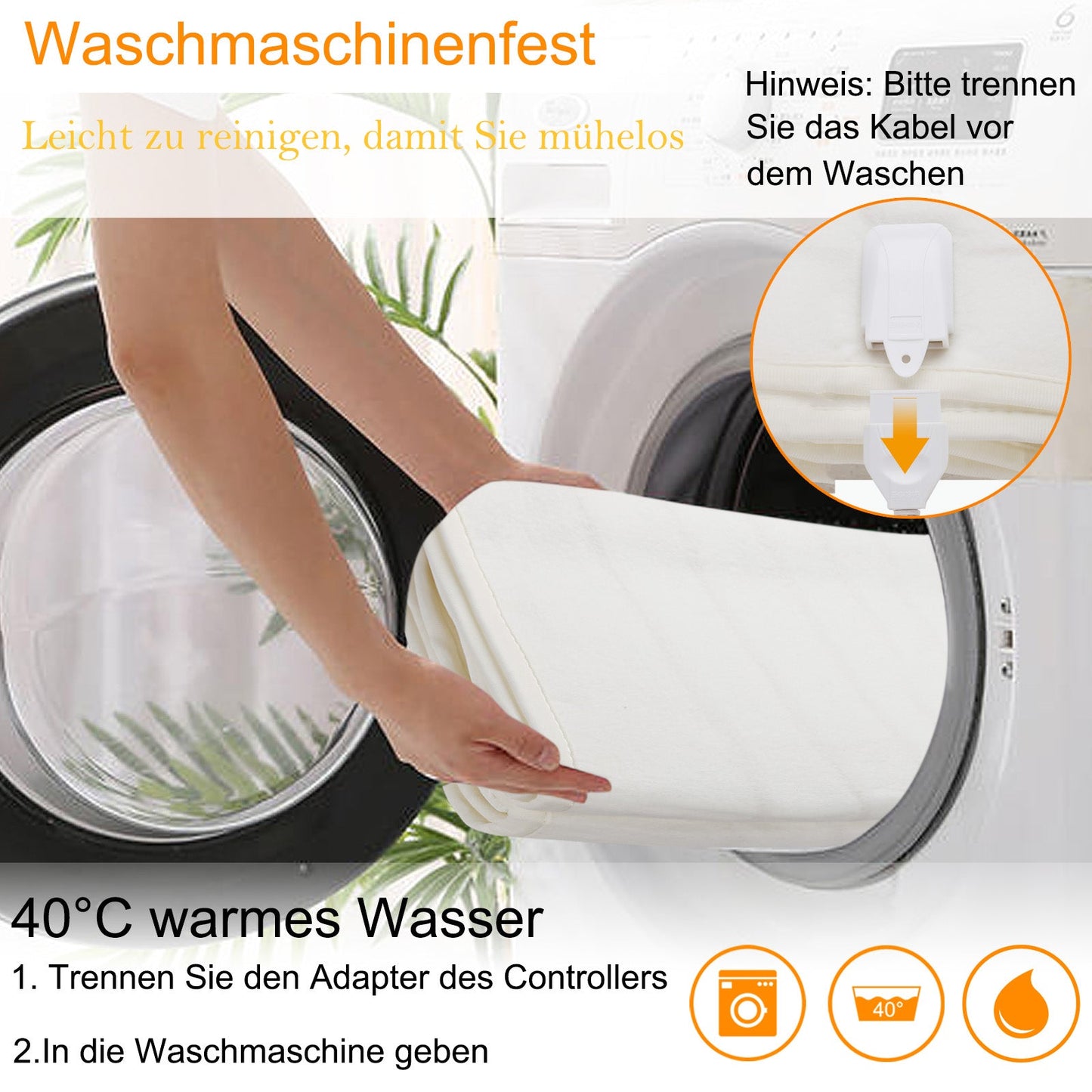 Hengda Wärmeunterbett 3 Temperaturstufen Heizdecke Abschaltautomatik 150 x 80 cm Matratzen Matratzenheizung