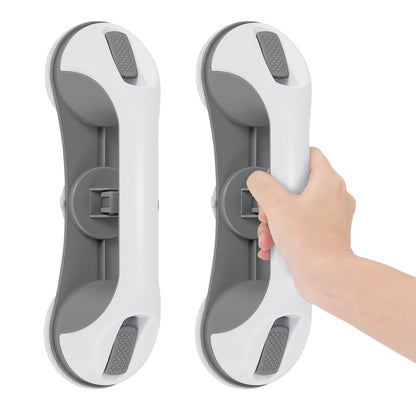 Hengda 2PC Badewannengriff MAX 110 KG, 28CM Haltegriff Dusche mit Saugnapf, Abnehmbare Duschgriff, ohne Bohren