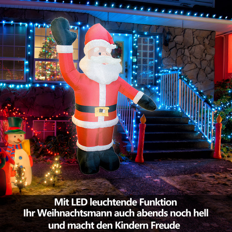 Hengda 1.6m-2.4m Weihnachtsmann Aufblasbarer Weihnachtsdekoration für Einkaufszentrum Dekoration Schneemann für Außen
