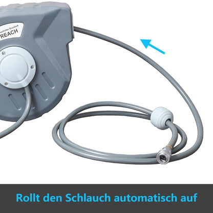 Hengda Schlauchaufroller Automatik Trommel Wasserschlauch Druckluftschlauch 10/20/30m Druckluftschlauch Aufroller Schlauchtrommel Wasser