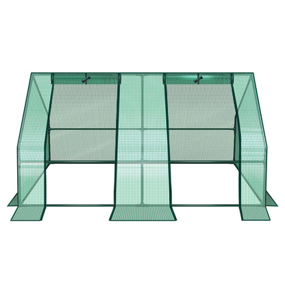 Hengda Gewächshaus Klein 180×90×90 cm | Foliengewächshaus mit UV-beständiger PE-Plane | Tomatenhaus Treibhaus für Balkon, Garten & Frühbeet Pflanzenanzucht