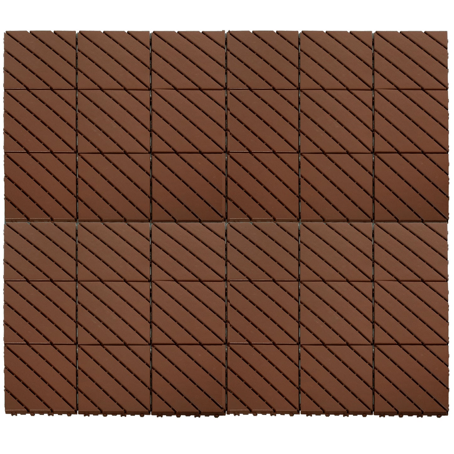 Hengda PP Terrassenfliesen mit Klicksystem 30x30cm, Bodenfliesen