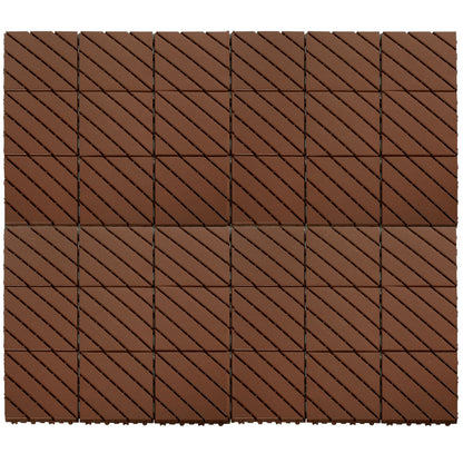 Hengda PP Terrassenfliesen mit Klicksystem 30x30cm, Bodenfliesen