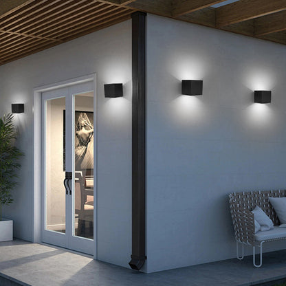 Hengda LED Wandlampe Effektleuchte IP65 Außen Up down Light Deko Wandleuchte 7W/12W