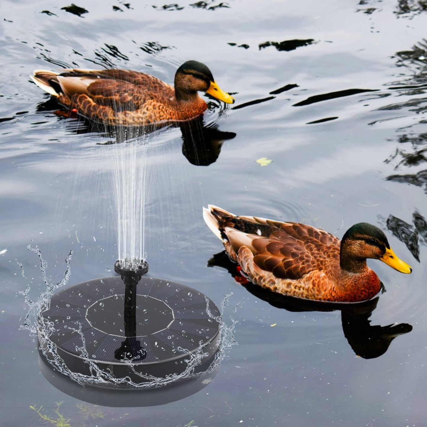 Hengda SolarPumpe solar springbrunnen Fontäne Teichpumpe Teich Wasserspiel 16cm kleiner