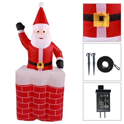 Hengda Weihnachtsmann Aufblasbarer Schneemann Riesiger Dekoration Außen 160cm-240m