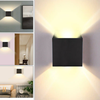 Hengda LED Wandlampe Effektleuchte IP65 Außen Up down Light Deko Wandleuchte 7W/12W