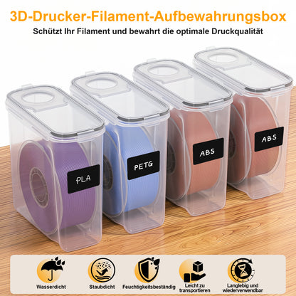 Hengda Filament Aufbewahrungsbox 4L, Filament Box für 3D Druck Filament Aufbewahrung
