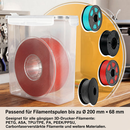 Hengda Filament Aufbewahrungsbox 4L, Filament Box für 3D Druck Filament Aufbewahrung