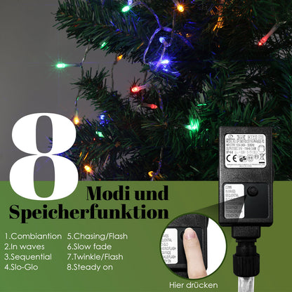 Hengda 200/280 LED Lichterkette Dekobeleuchtung Weihnachtsbaum Weihnachten Tannenbaum