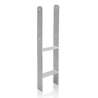 H-Anker 121 mm Pfostenanker Pfostenschuhe Feuerverzinkt (Ohne Schrauben)