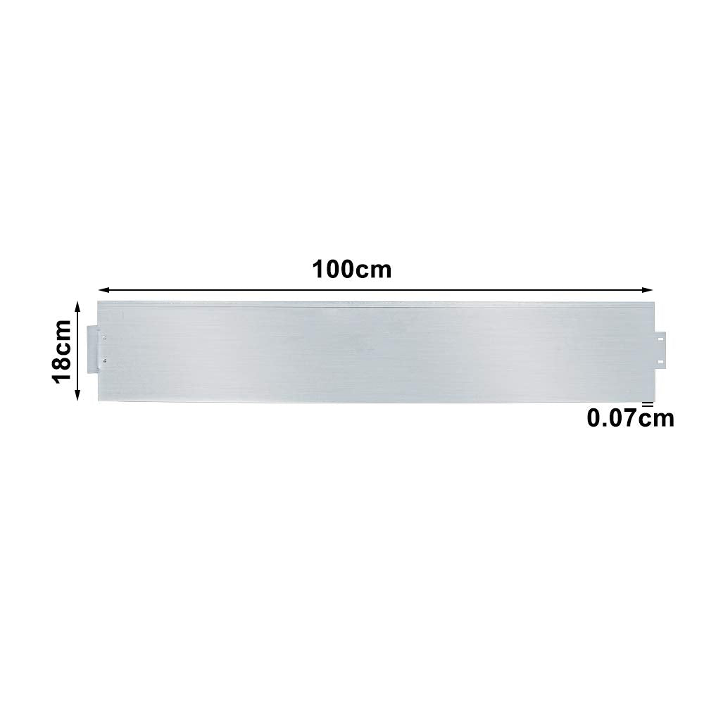 Hengda Rasenkante 10m 100x18cm Metall Beetumrandung verzinkt Mähkante
