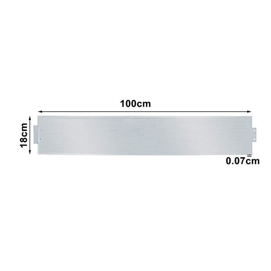 Hengda Rasenkante 10m 100x18cm Metall Beetumrandung verzinkt Mähkante