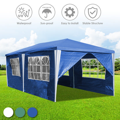 Hengda Gartenpavillon Partyzelt Pavillon Gartenzelt Hochzeit Festzelt 3x3-3x9m