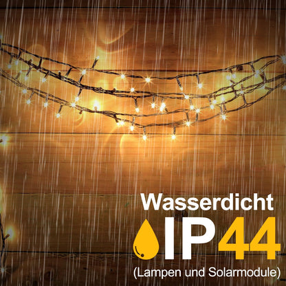 Hengda Solar Lichterkette mit Fernbedienung 30m-100m