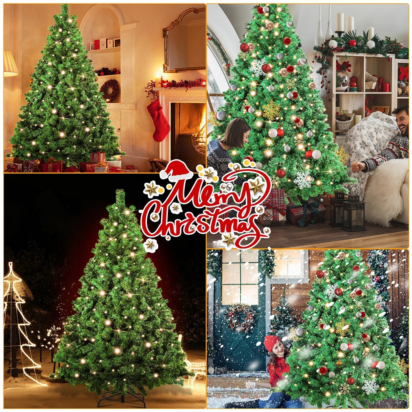 Hengda Weihnachtsbaum Künstlicher mit Beleuchtung