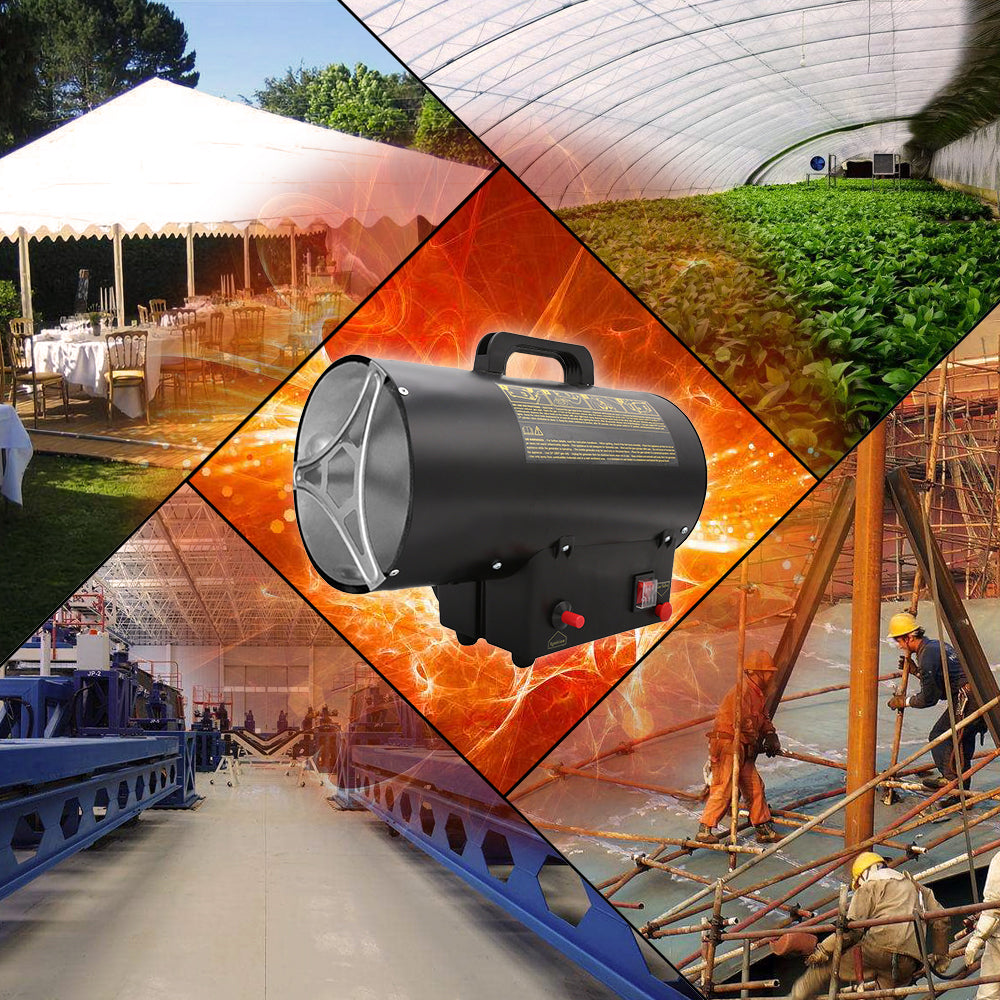Hengda Gasheizgebläse Bauheizer Gas-Direktheizer 10-30kW Gasofen Gasheizer Heizkanone