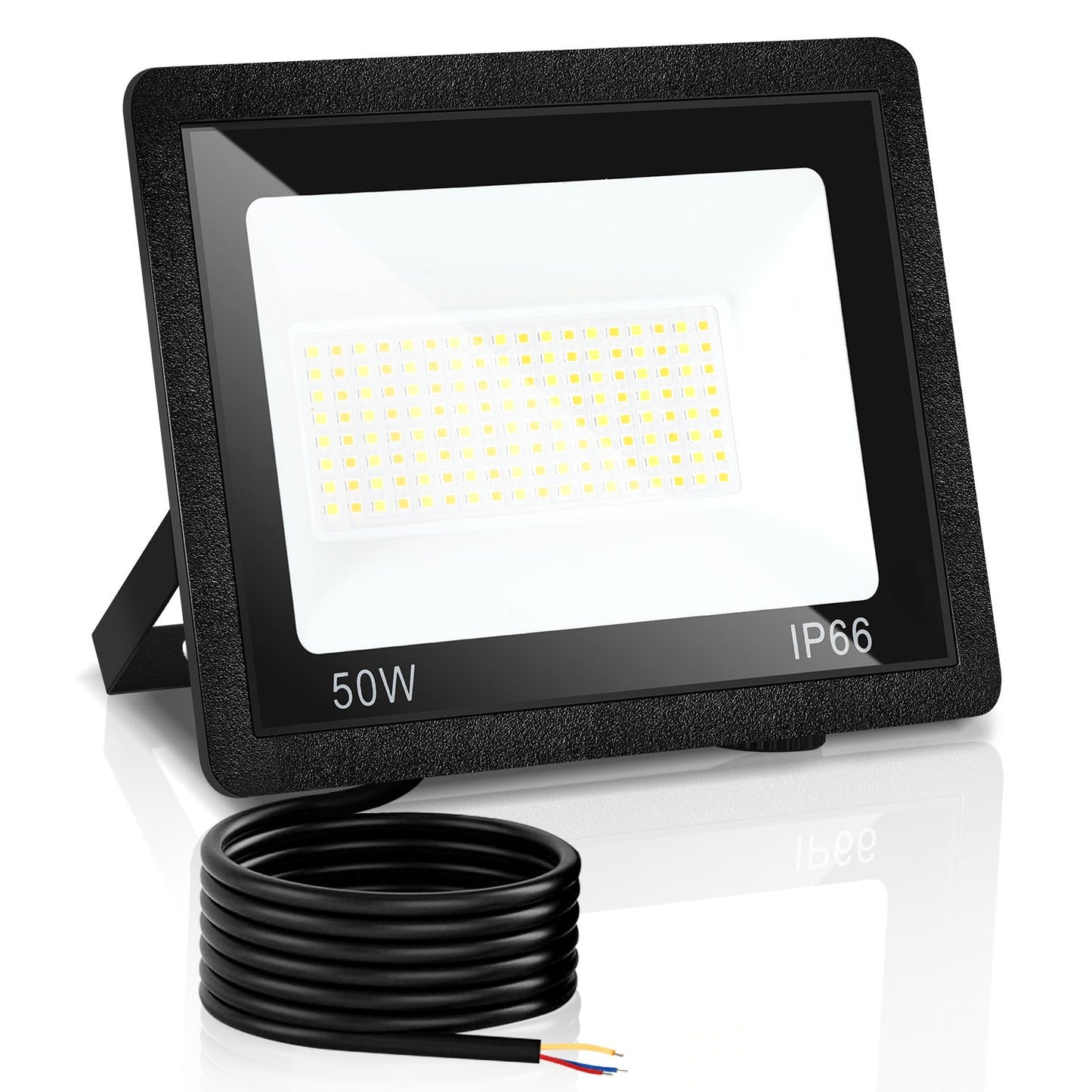 Hengda LED Strahler Außen Dimmbar, LED Fluter 3000K/4000K/6500K, IP66 Wasserdicht Scheinwerfer (kein Stecker)