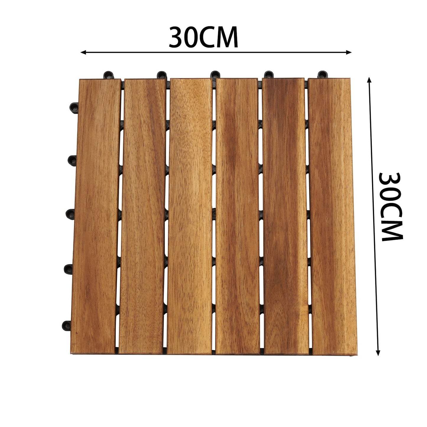 Hengda DIY-Holzböden für den Garten Terrassendielen Balkon dekorative Bodenbeläge