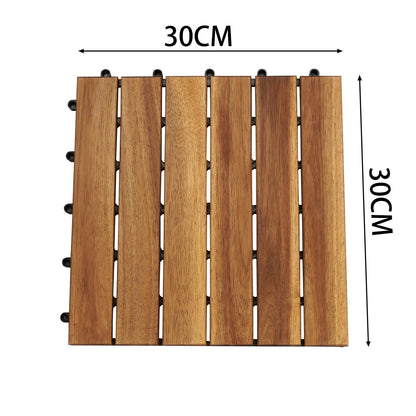 Hengda DIY-Holzböden für den Garten Terrassendielen Balkon dekorative Bodenbeläge