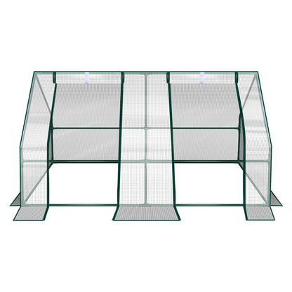 Hengda Gewächshaus Klein 180×90×90 cm | Foliengewächshaus mit UV-beständiger PE-Plane | Tomatenhaus Treibhaus für Balkon, Garten & Frühbeet Pflanzenanzucht