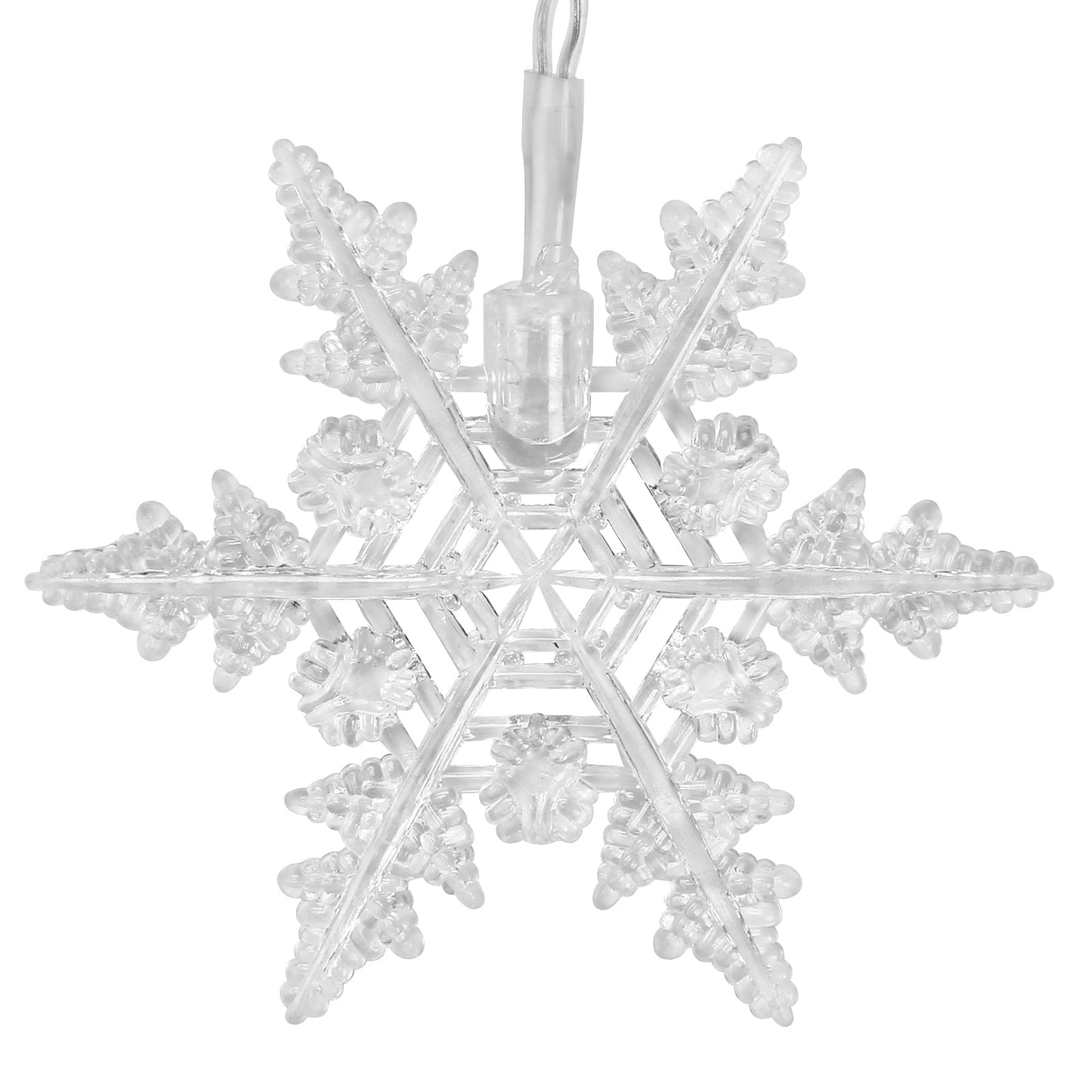 Hengda LED Lichterkette Schneeflocke PartyLicht IP44 Lichterketten Xmas Lichtervorhang