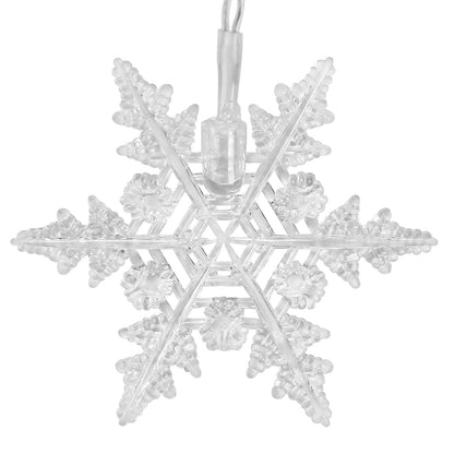 Hengda LED Lichterkette Schneeflocke PartyLicht IP44 Lichterketten Xmas Lichtervorhang