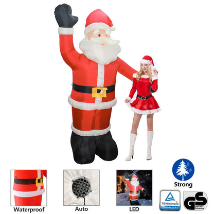 Hengda 1.6m-2.4m Weihnachtsmann Aufblasbarer Weihnachtsdekoration für Einkaufszentrum Dekoration Schneemann für Außen
