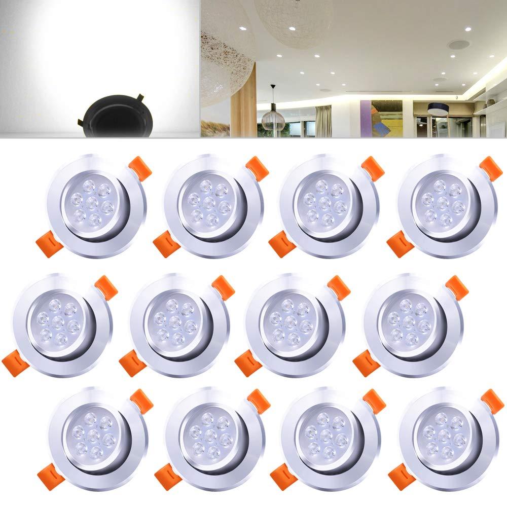 Hengda 3W/5W/7W Dimmbar Warmweiß/Dimmbar Kaltweiß led einbauleuchten