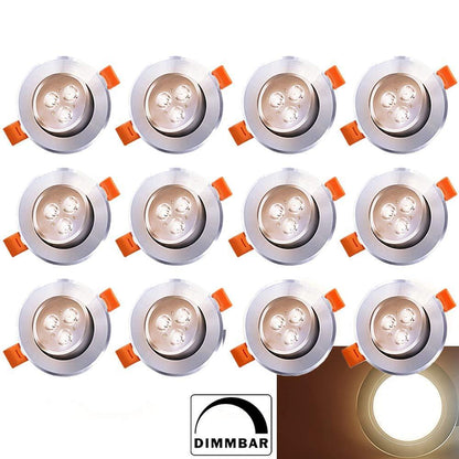 Hengda 3W/5W/7W Dimmbar Warmweiß/Dimmbar Kaltweiß led einbauleuchten